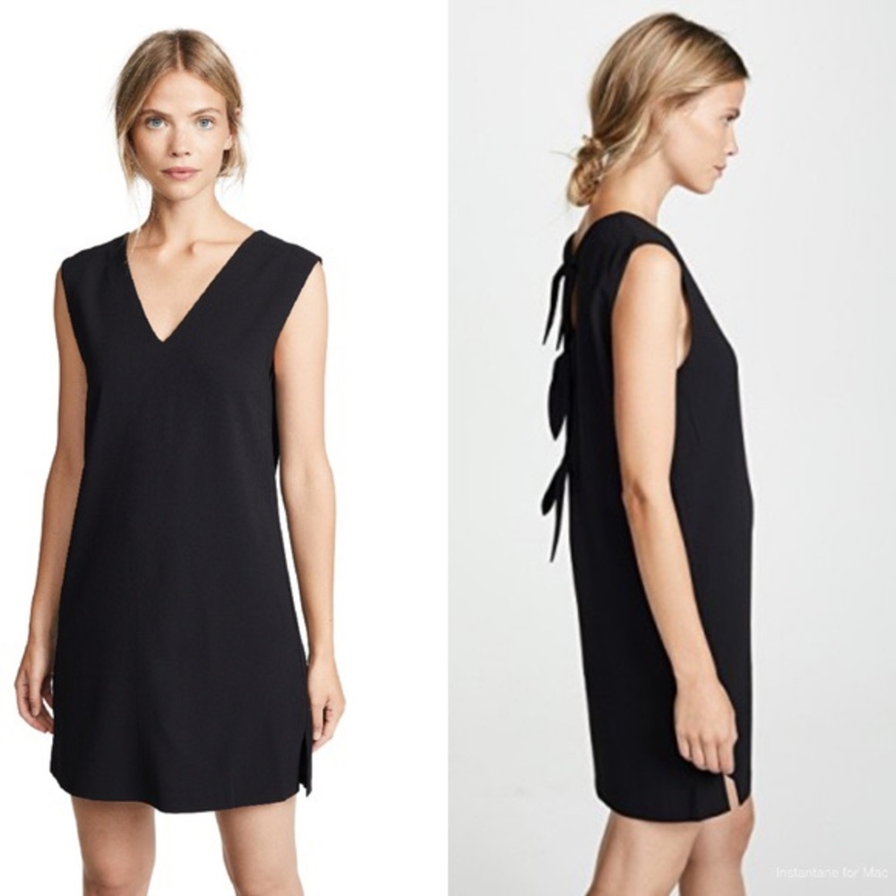 ALICE + OLIVIA Carita Satin Tie Back Mini Dress - Picture 12 of 12